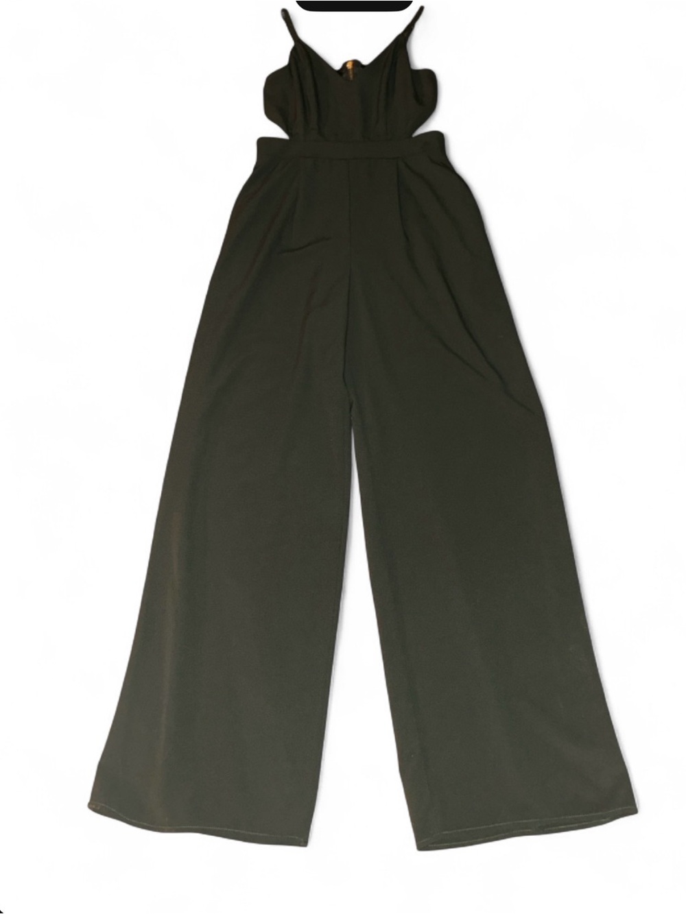 Wide-Leg Jumpsuit in Olive Green size small